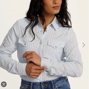 Tecovas Women's Cotton Pearl Snap